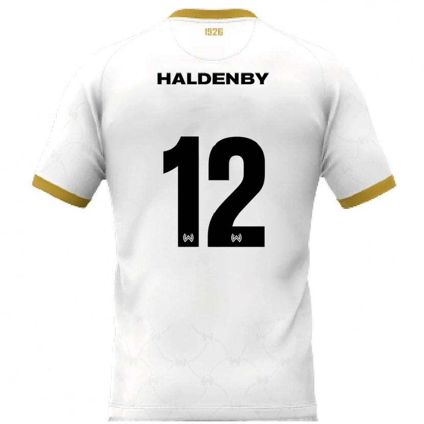 Danxen Män Ben Haldenby #12 Vit Guld Bortatröja Matchtröjor 2025/26 Tröjor T-Tröja