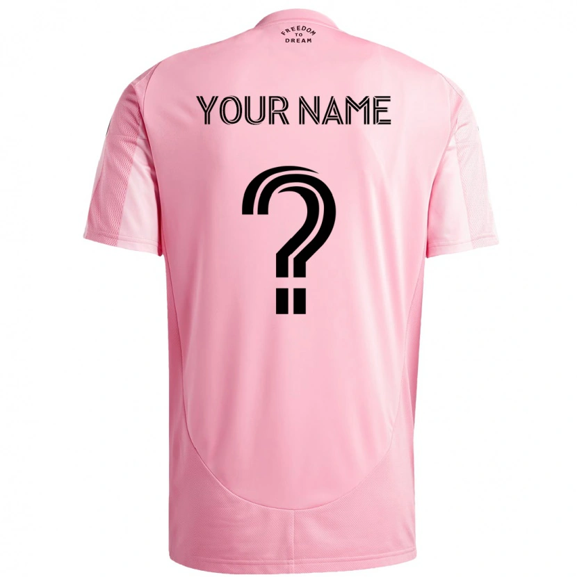 Danxen Barn Ditt Namn #0 Svart Rosa Hemmatröja Matchtröjor 2025/26 Tröjor T-Tröja