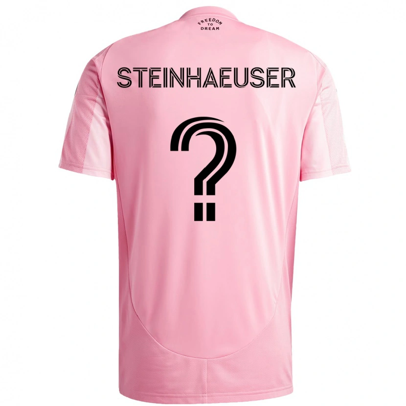 Danxen Barn Marcus Steinhaeuser #0 Rosa Svart Hemmatröja Matchtröjor 2025/26 Tröjor T-Tröja