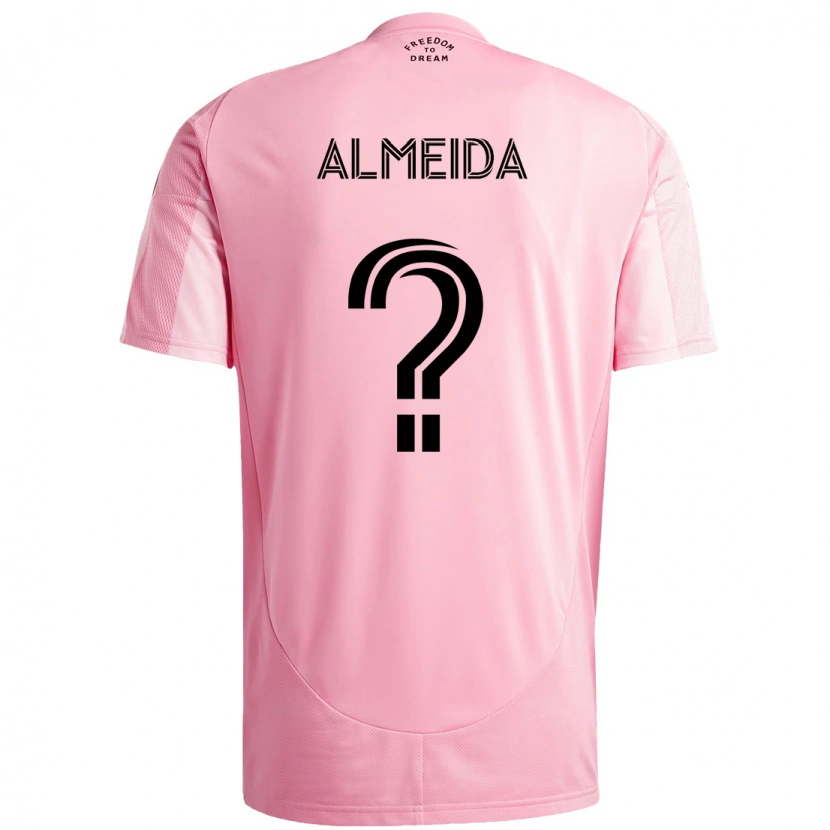 Danxen Barn Nicholas Almeida #0 Rosa Svart Hemmatröja Matchtröjor 2025/26 Tröjor T-Tröja