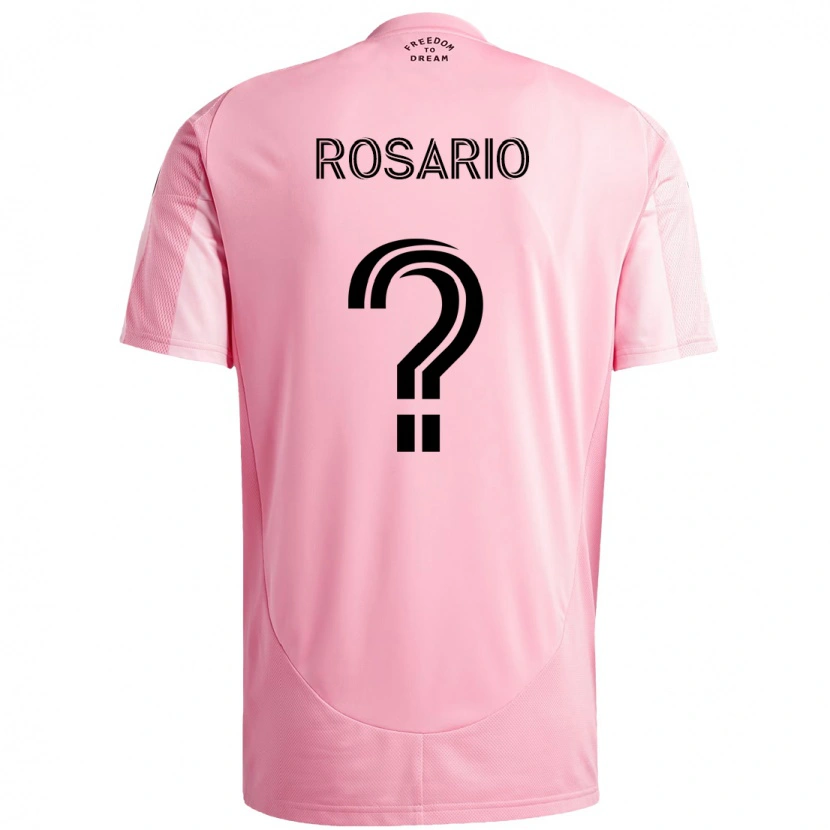 Danxen Barn Adrian Rosario #0 Rosa Svart Hemmatröja Matchtröjor 2025/26 Tröjor T-Tröja