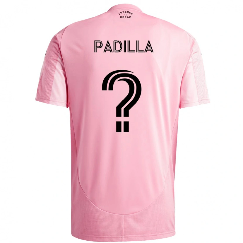 Danxen Barn Leandro Padilla #0 Rosa Svart Hemmatröja Matchtröjor 2025/26 Tröjor T-Tröja