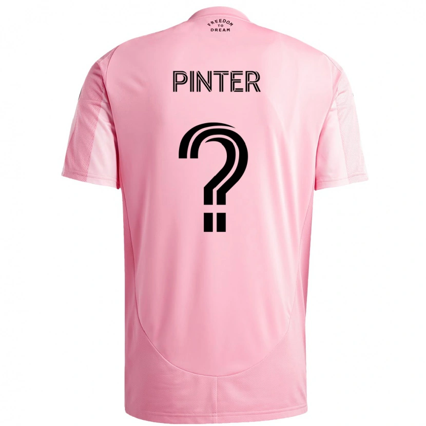 Danxen Barn Dániel Pintér #0 Rosa Svart Hemmatröja Matchtröjor 2025/26 Tröjor T-Tröja