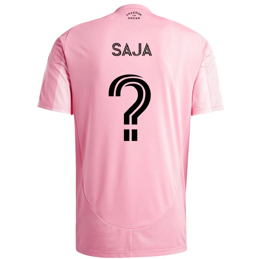 Danxen Barn Mateo Saja #0 Rosa Svart Hemmatröja Matchtröjor 2025/26 Tröjor T-Tröja
