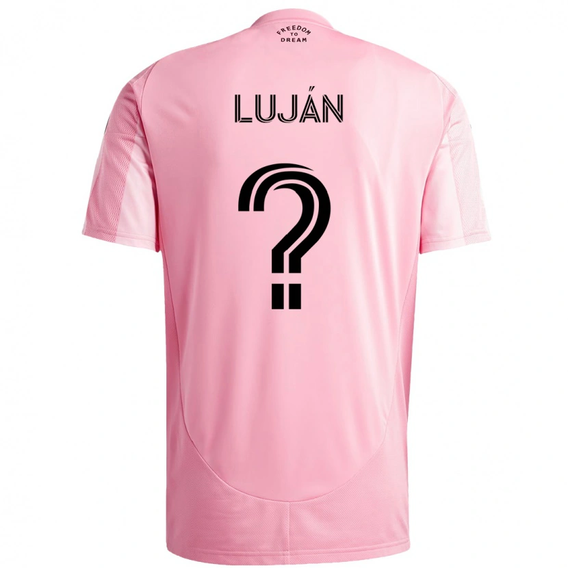 Danxen Barn Gonzalo Luján #0 Rosa Svart Hemmatröja Matchtröjor 2025/26 Tröjor T-Tröja