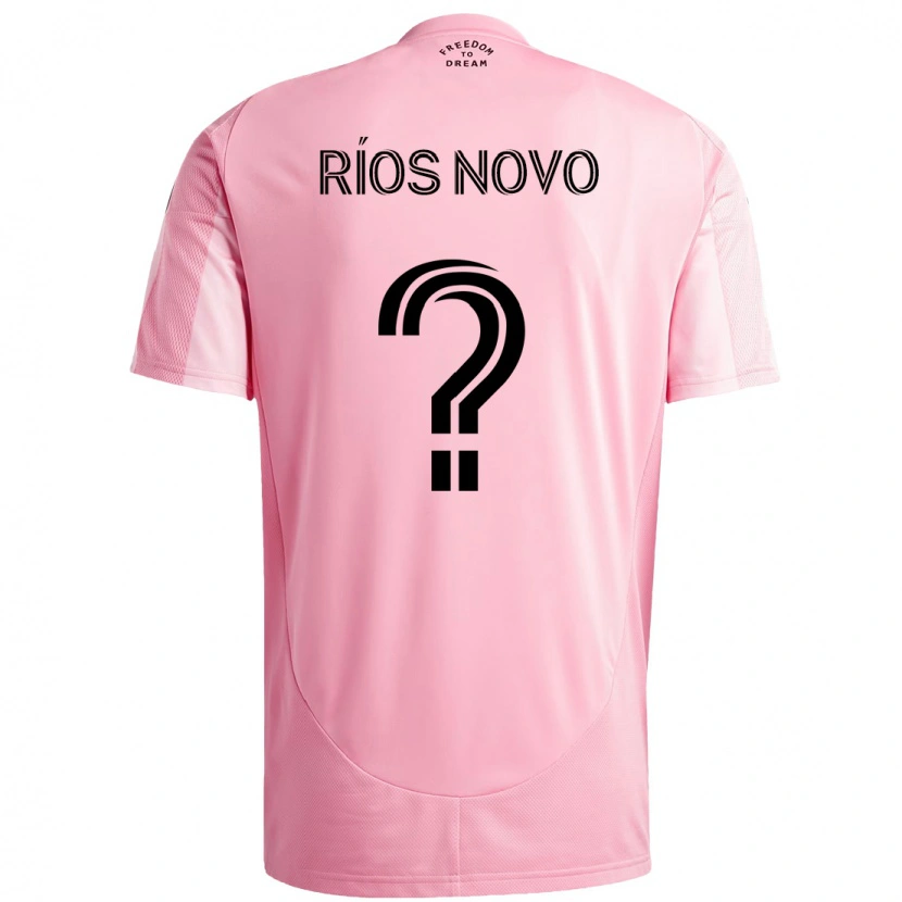 Danxen Barn Rocco Ríos Novo #0 Rosa Svart Hemmatröja Matchtröjor 2025/26 Tröjor T-Tröja