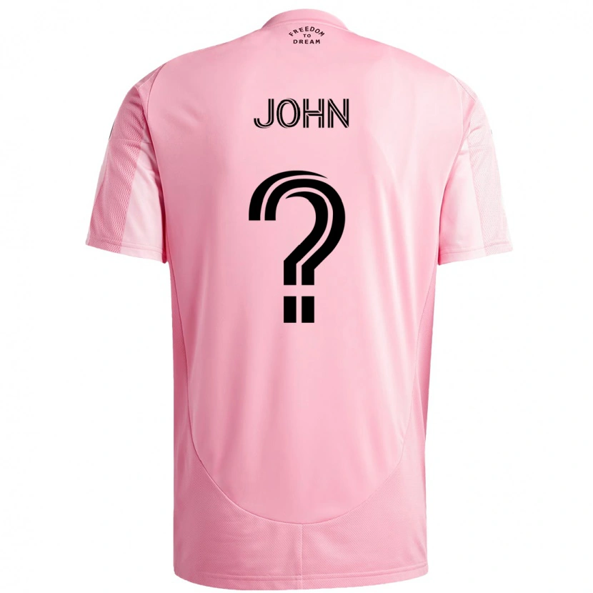Danxen Barn Quinton John #0 Rosa Svart Hemmatröja Matchtröjor 2025/26 Tröjor T-Tröja