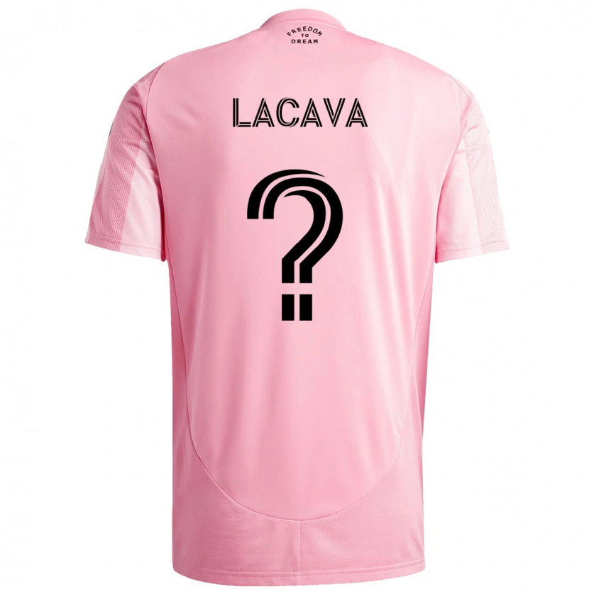 Danxen Barn Jake Lacava #0 Rosa Svart Hemmatröja Matchtröjor 2025/26 Tröjor T-Tröja