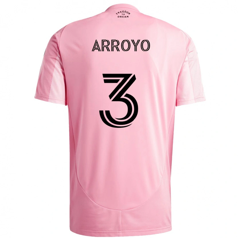 Danxen Barn Dixon Arroyo #3 Rosa Svart Hemmatröja Matchtröjor 2025/26 Tröjor T-Tröja