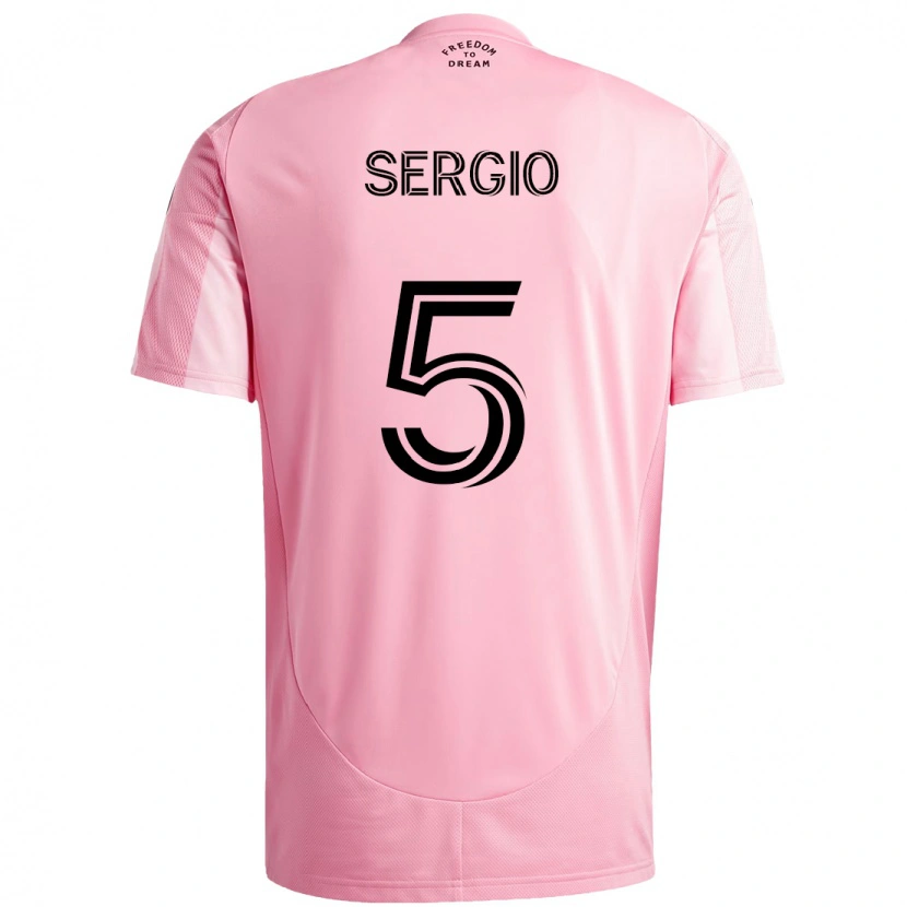 Danxen Barn Sergio Busquets #5 Svart Rosa Hemmatröja Matchtröjor 2025/26 Tröjor T-Tröja