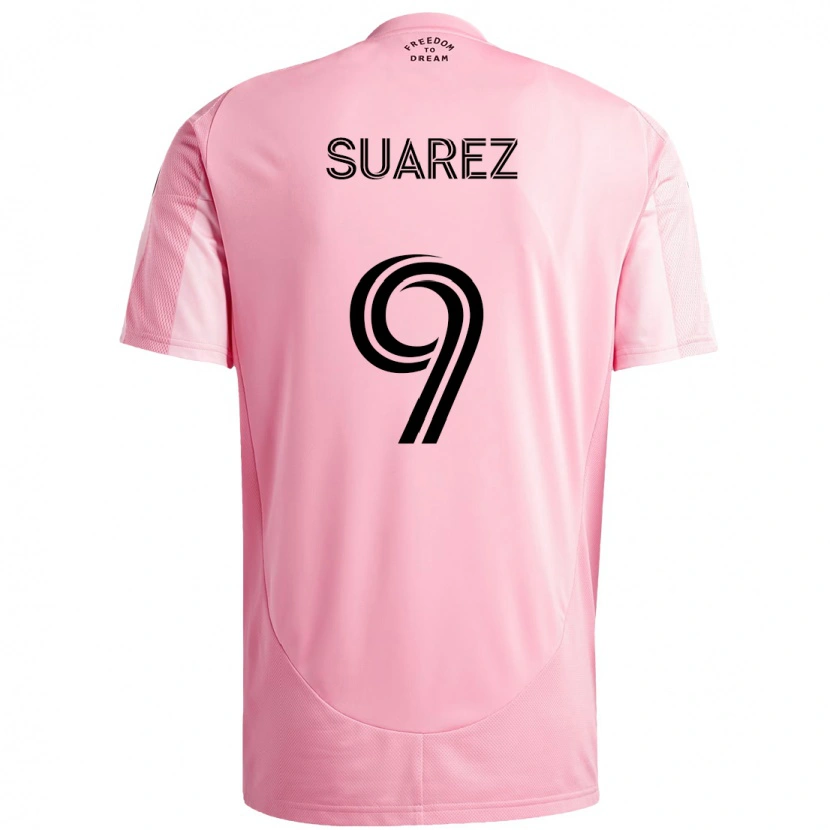 Danxen Barn Luis Suárez #9 Rosa Svart Hemmatröja Matchtröjor 2025/26 Tröjor T-Tröja
