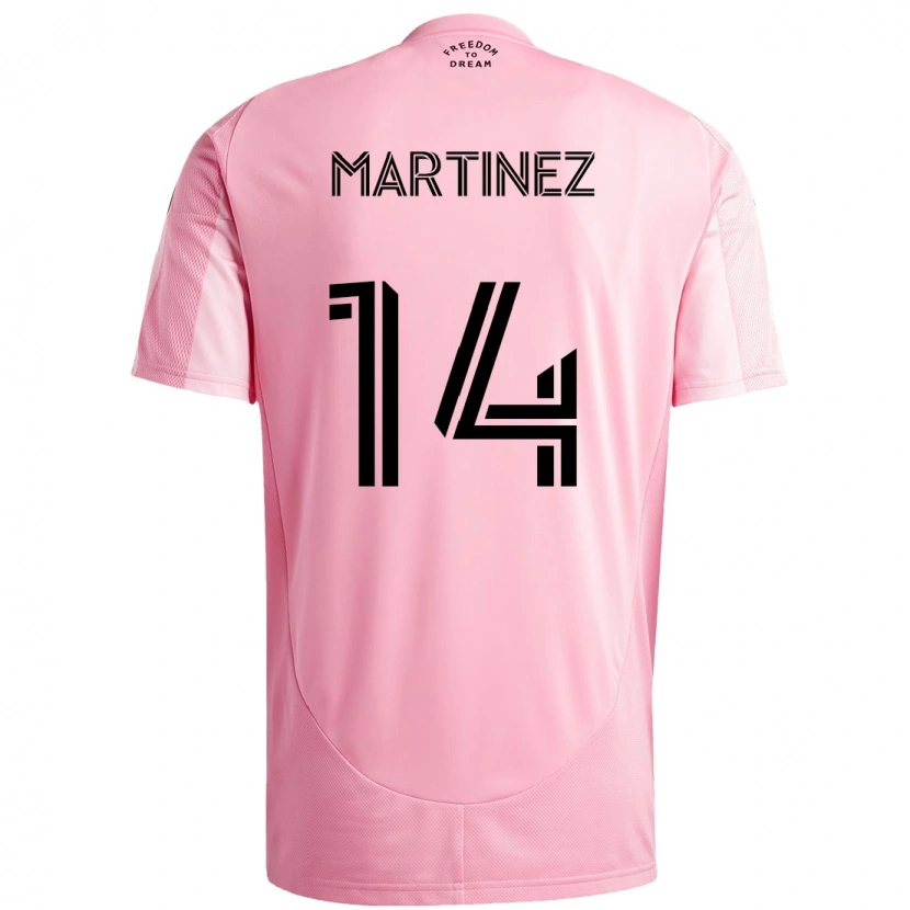 Danxen Barn David Martínez #14 Rosa Svart Hemmatröja Matchtröjor 2025/26 Tröjor T-Tröja
