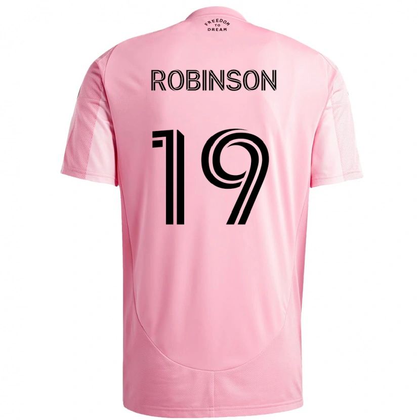 Danxen Barn Robbie Robinson #19 Svart Rosa Hemmatröja Matchtröjor 2025/26 Tröjor T-Tröja