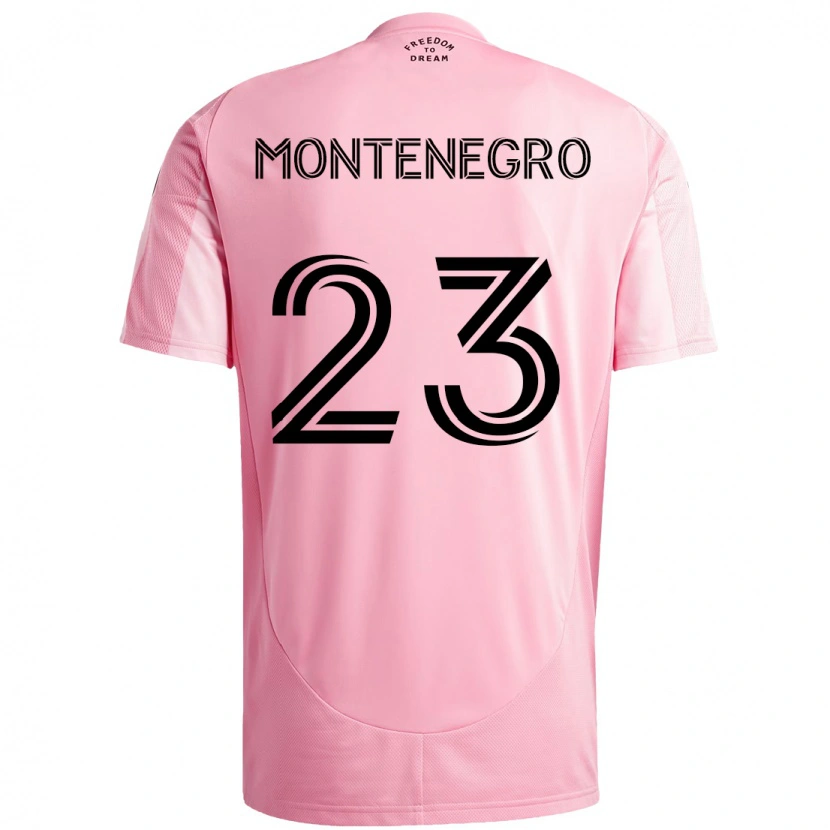 Danxen Barn Ricardo Montenegro #23 Rosa Svart Hemmatröja Matchtröjor 2025/26 Tröjor T-Tröja