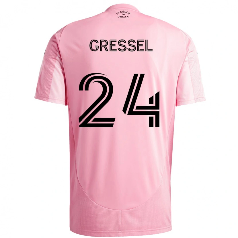 Danxen Barn Julian Gressel #24 Rosa Svart Hemmatröja Matchtröjor 2025/26 Tröjor T-Tröja