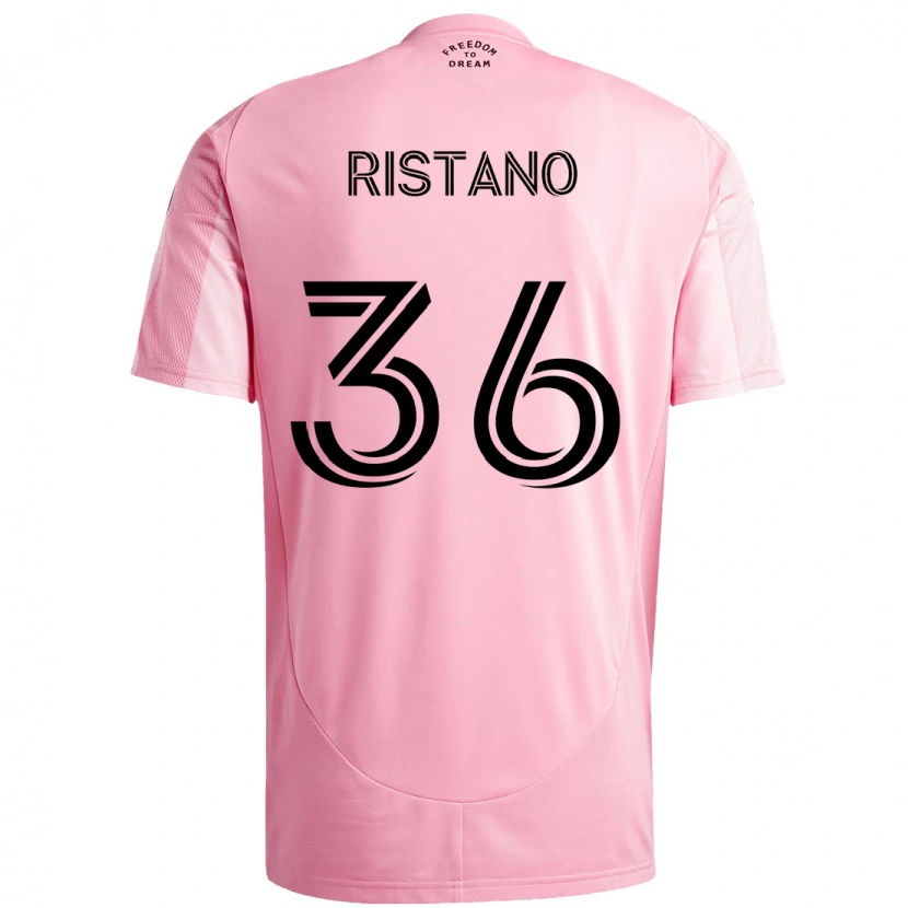 Danxen Barn Alejo Ristano #36 Rosa Svart Hemmatröja Matchtröjor 2025/26 Tröjor T-Tröja