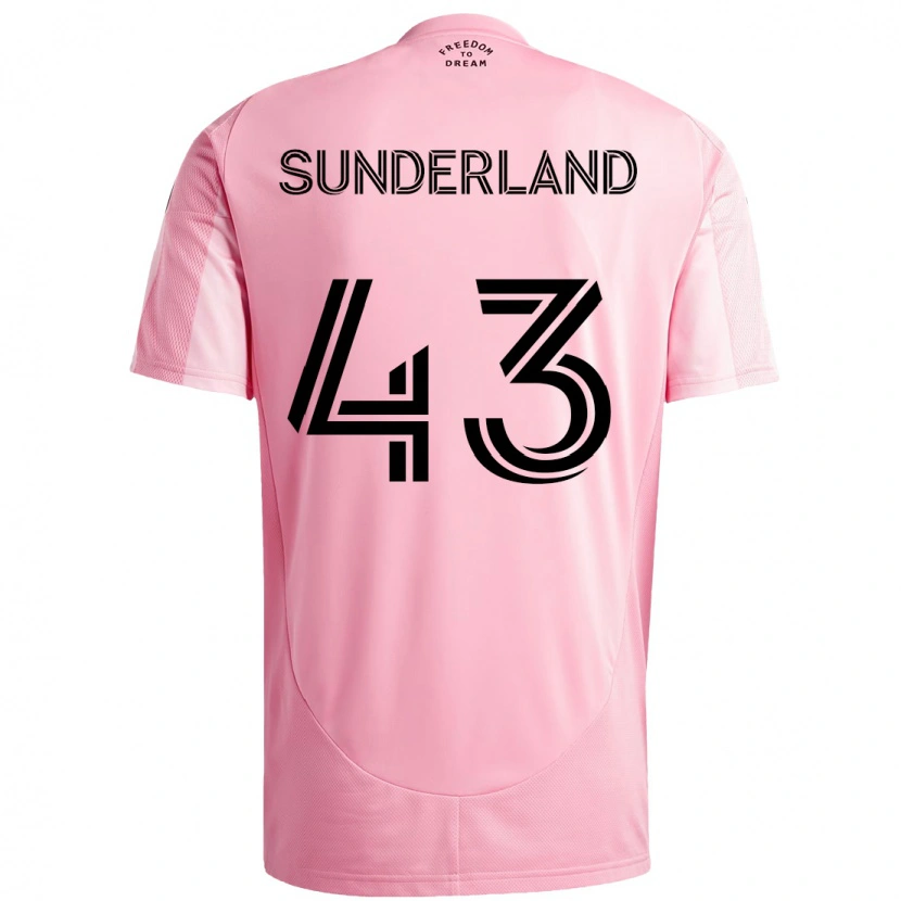 Danxen Barn Lawson Sunderland #43 Rosa Svart Hemmatröja Matchtröjor 2025/26 Tröjor T-Tröja