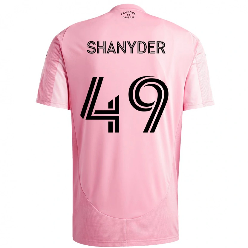 Danxen Barn Shanyder Borgelin #49 Rosa Svart Hemmatröja Matchtröjor 2025/26 Tröjor T-Tröja