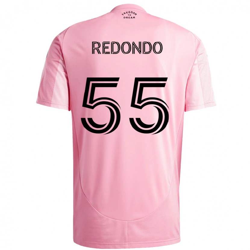 Danxen Barn Federico Redondo #55 Rosa Svart Hemmatröja Matchtröjor 2025/26 Tröjor T-Tröja