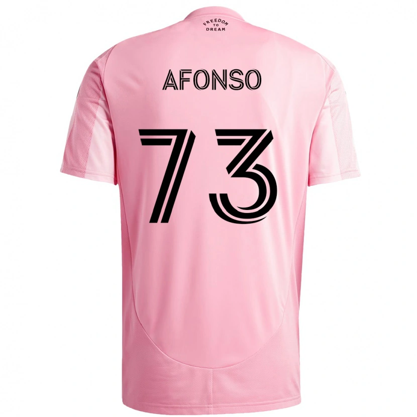 Danxen Barn Leo Afonso #73 Rosa Svart Hemmatröja Matchtröjor 2025/26 Tröjor T-Tröja