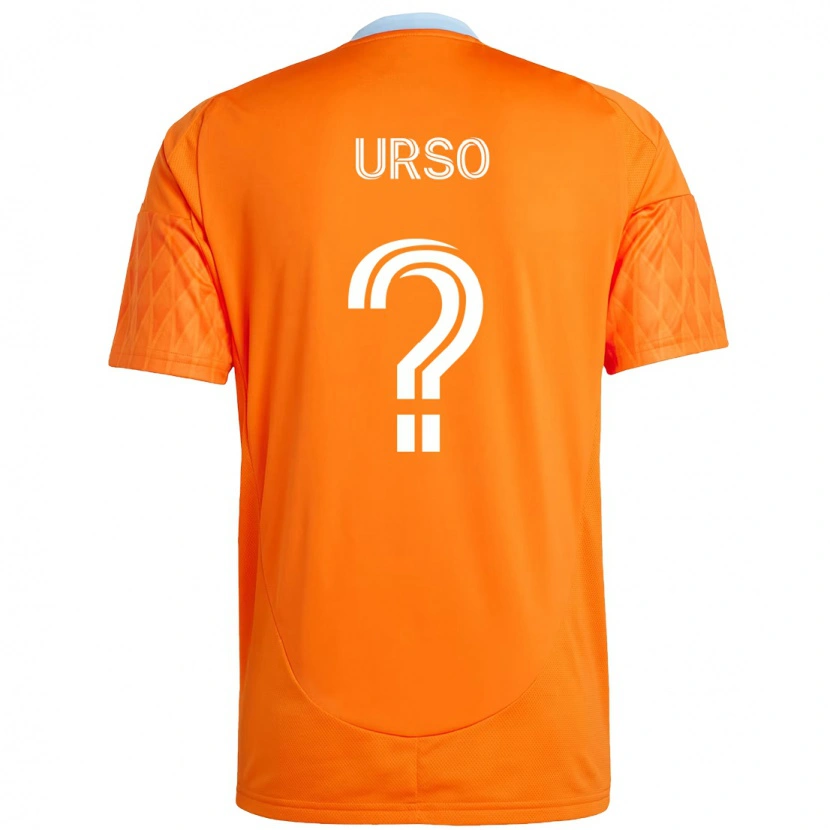 Danxen Barn Júnior Urso #0 Orange Vit Hemmatröja Matchtröjor 2025/26 Tröjor T-Tröja