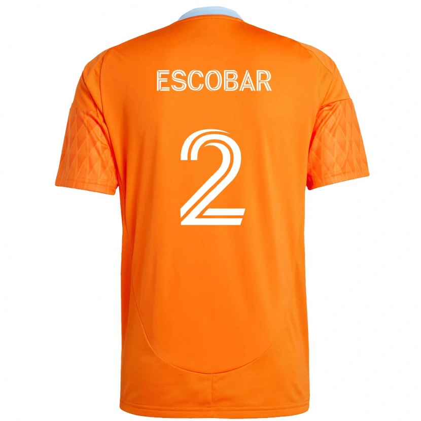 Danxen Barn Franco Escobar #2 Orange Vit Hemmatröja Matchtröjor 2025/26 Tröjor T-Tröja