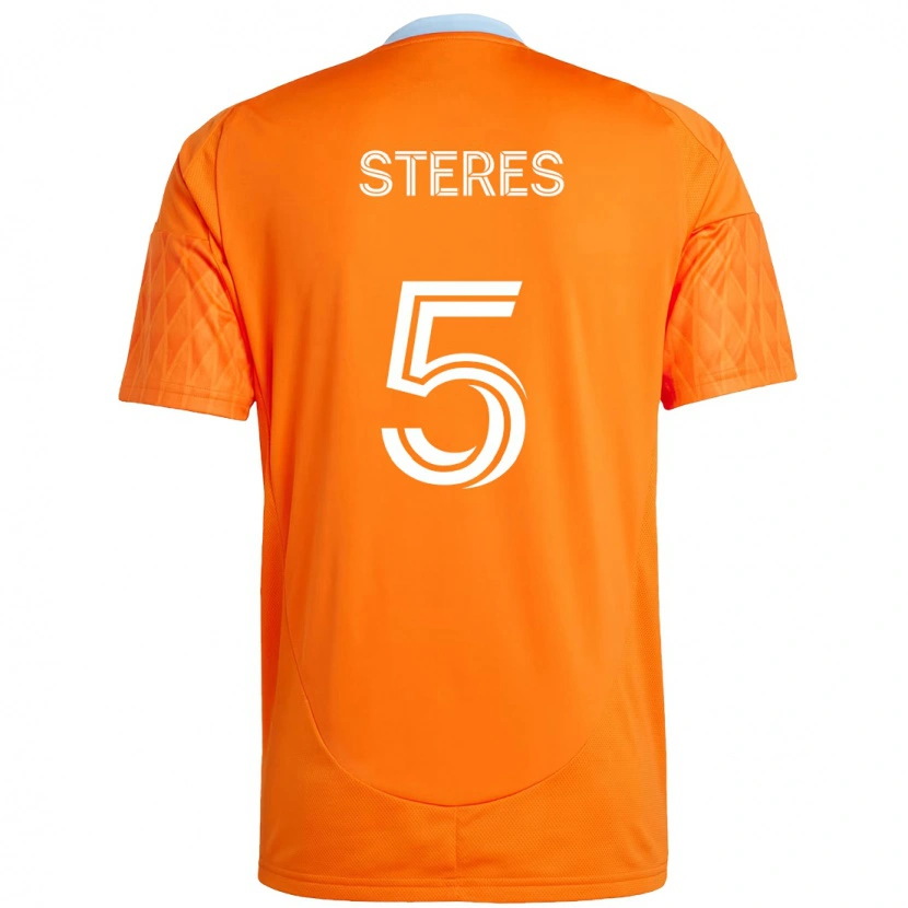 Danxen Barn Daniel Steres #5 Orange Vit Hemmatröja Matchtröjor 2025/26 Tröjor T-Tröja