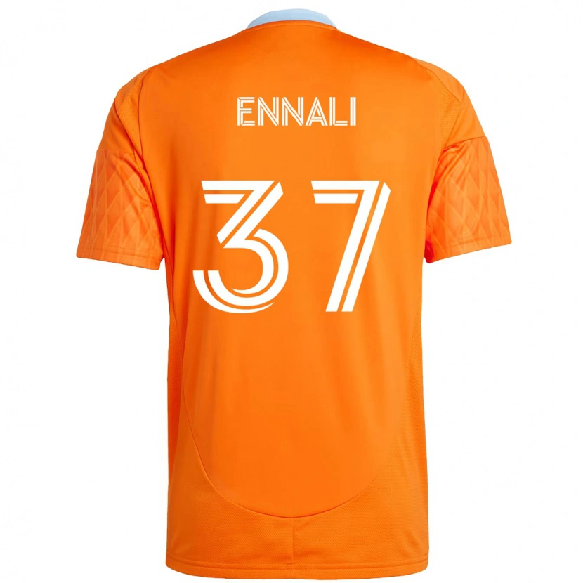 Danxen Barn Lawrence Ennali #37 Orange Vit Hemmatröja Matchtröjor 2025/26 Tröjor T-Tröja