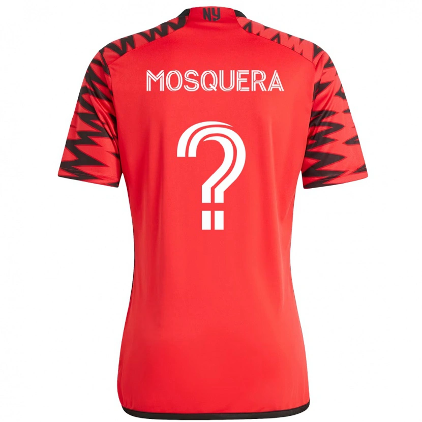 Danxen Barn Rafael Mosquera #0 Röd Svart Hemmatröja Matchtröjor 2025/26 Tröjor T-Tröja