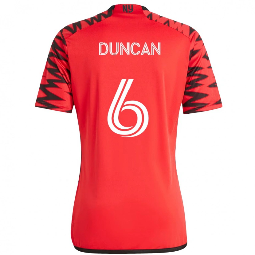 Danxen Barn Kyle Duncan #6 Röd Svart Hemmatröja Matchtröjor 2025/26 Tröjor T-Tröja