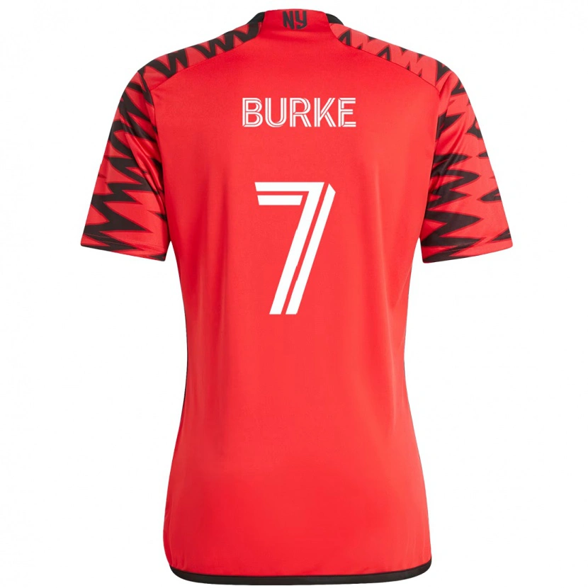 Danxen Barn Cory Burke #7 Röd Svart Hemmatröja Matchtröjor 2025/26 Tröjor T-Tröja