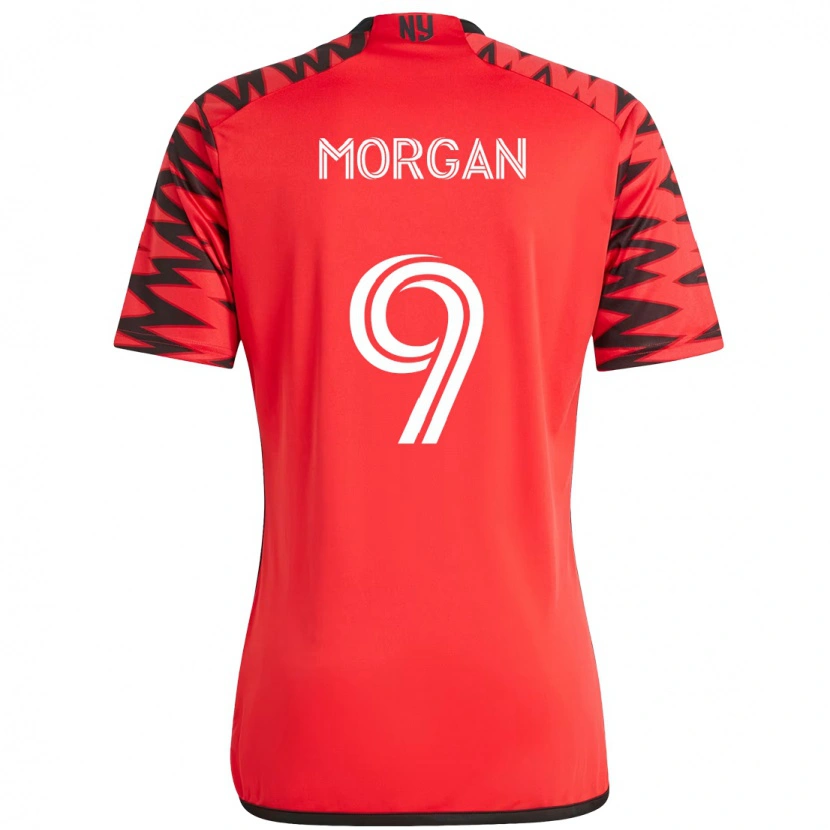 Danxen Barn Lewis Morgan #9 Röd Svart Hemmatröja Matchtröjor 2025/26 Tröjor T-Tröja