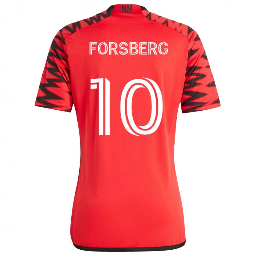 Danxen Barn Emil Forsberg #10 Röd Svart Hemmatröja Matchtröjor 2025/26 Tröjor T-Tröja
