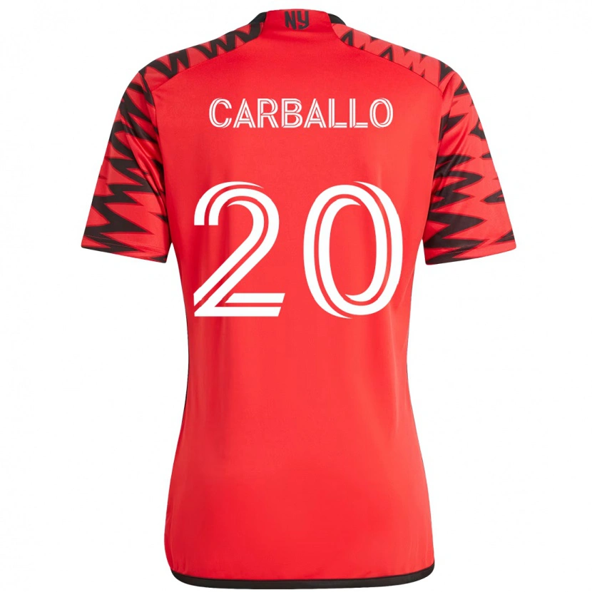 Danxen Barn Felipe Carballo #20 Röd Svart Hemmatröja Matchtröjor 2025/26 Tröjor T-Tröja
