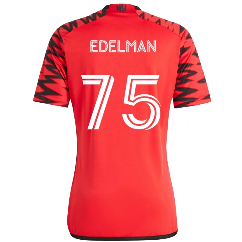 Danxen Barn Daniel Edelman #75 Röd Svart Hemmatröja Matchtröjor 2025/26 Tröjor T-Tröja