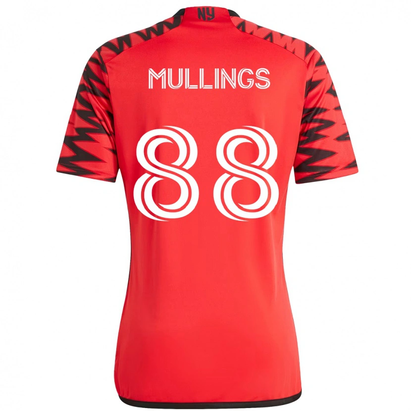 Danxen Barn O'vonte Mullings #88 Röd Svart Hemmatröja Matchtröjor 2025/26 Tröjor T-Tröja