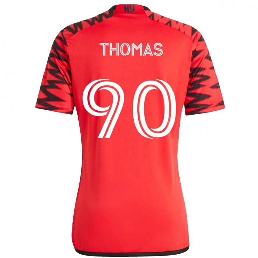 Danxen Barn Oladayo Thomas #90 Röd Svart Hemmatröja Matchtröjor 2025/26 Tröjor T-Tröja