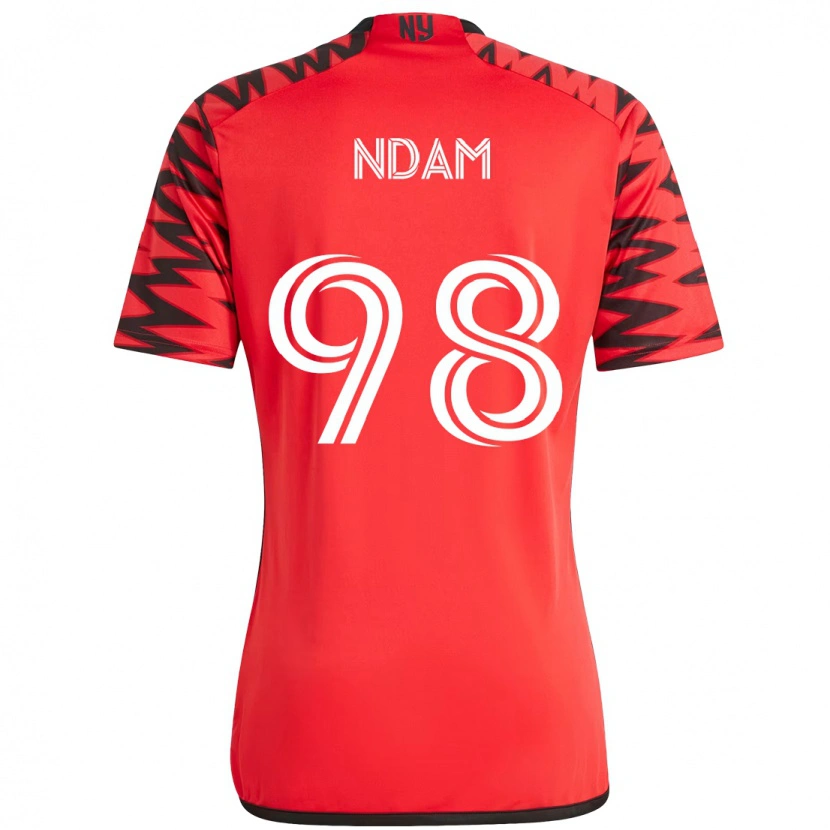 Danxen Barn Hassan Ndam #98 Röd Svart Hemmatröja Matchtröjor 2025/26 Tröjor T-Tröja
