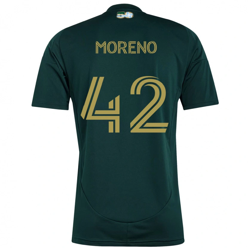 Danxen Barn Alexis Moreno #42 Svart Brun Hemmatröja Matchtröjor 2025/26 Tröjor T-Tröja