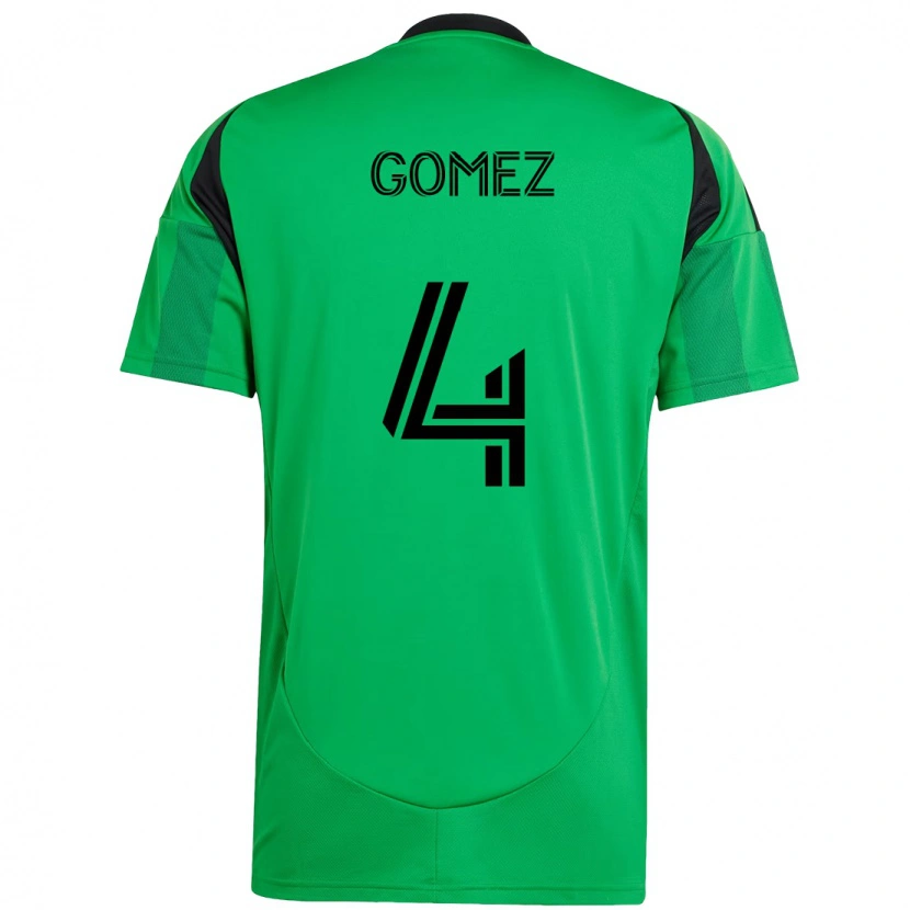 Danxen Barn Antonio Gomez #4 Grön Svart Hemmatröja Matchtröjor 2025/26 Tröjor T-Tröja
