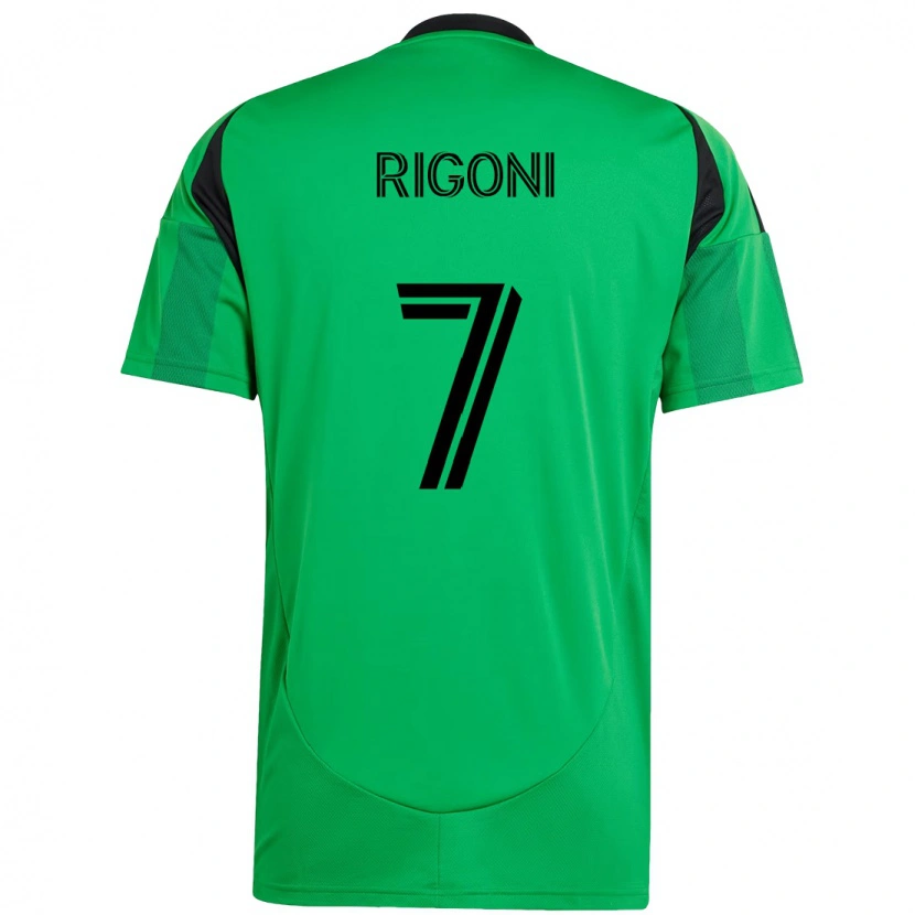 Danxen Barn Emiliano Rigoni #7 Grön Svart Hemmatröja Matchtröjor 2025/26 Tröjor T-Tröja