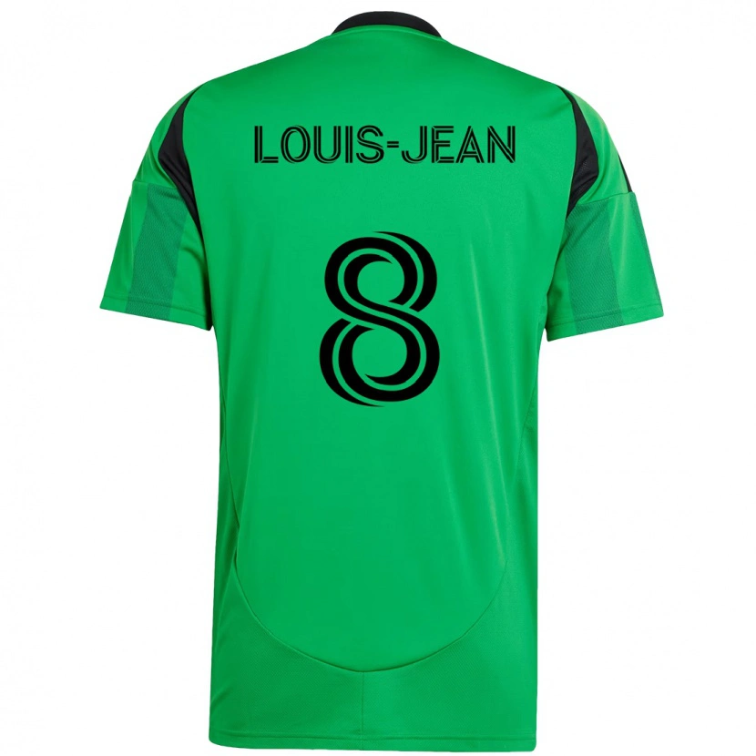 Danxen Barn Steeve Louis-Jean #8 Grön Svart Hemmatröja Matchtröjor 2025/26 Tröjor T-Tröja