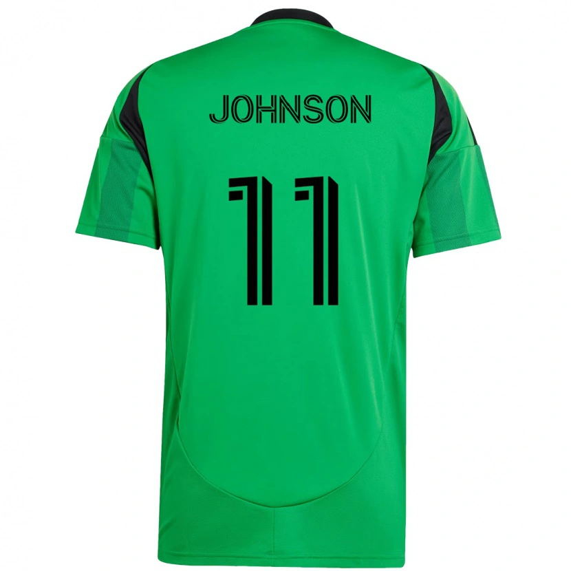 Danxen Barn Emmanuel Johnson #11 Grön Svart Hemmatröja Matchtröjor 2025/26 Tröjor T-Tröja