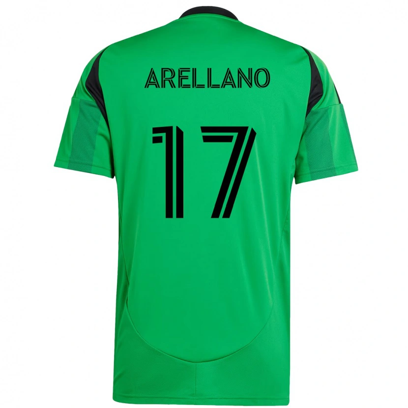 Danxen Barn Bryan Arellano #17 Grön Svart Hemmatröja Matchtröjor 2025/26 Tröjor T-Tröja