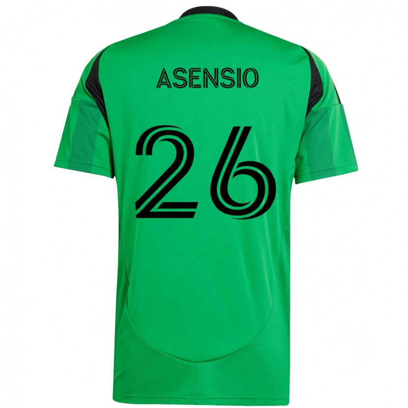 Danxen Barn Charlie Asensio #26 Grön Svart Hemmatröja Matchtröjor 2025/26 Tröjor T-Tröja