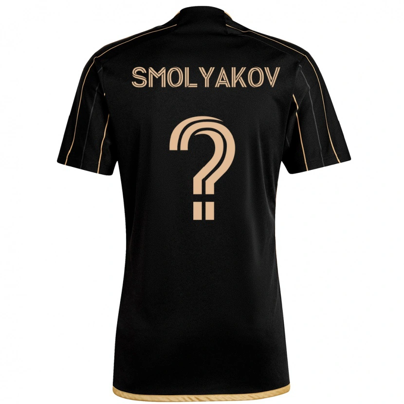 Danxen Barn Artem Smolyakov #0 Svart Brun Hemmatröja Matchtröjor 2025/26 Tröjor T-Tröja