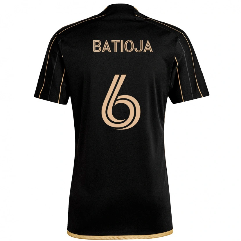 Danxen Barn Jeremy Batioja #6 Svart Brun Hemmatröja Matchtröjor 2025/26 Tröjor T-Tröja