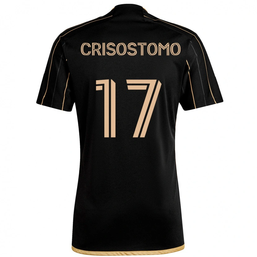 Danxen Barn Danny Crisostomo #17 Svart Brun Hemmatröja Matchtröjor 2025/26 Tröjor T-Tröja