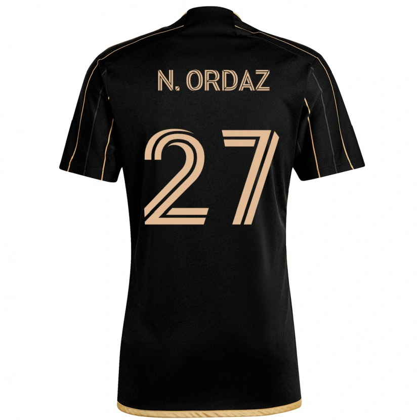 Danxen Barn Nathan Ordaz #27 Svart Brun Hemmatröja Matchtröjor 2025/26 Tröjor T-Tröja