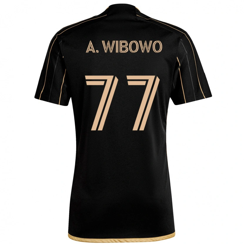 Danxen Barn Adrian Wibowo #77 Svart Brun Hemmatröja Matchtröjor 2025/26 Tröjor T-Tröja